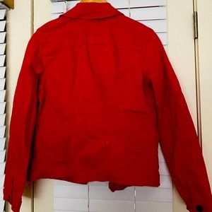 Red Denim jacket